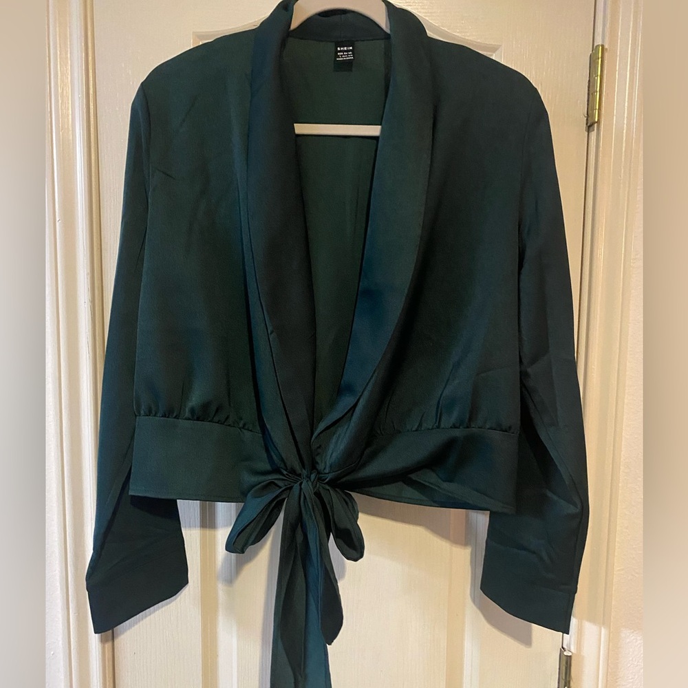 SHEIN Deep Green Blouse